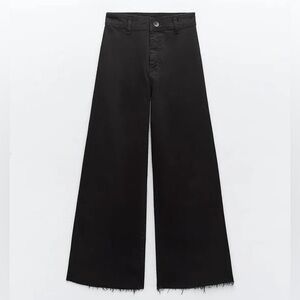 zara black marine straight jeans